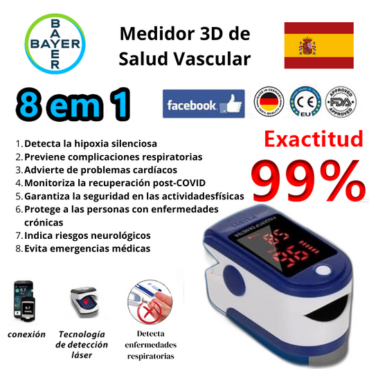 VitaGuard - Medidor 3D de la Salud Vascular (Medición en 5 segundos / Precisión del 99%)