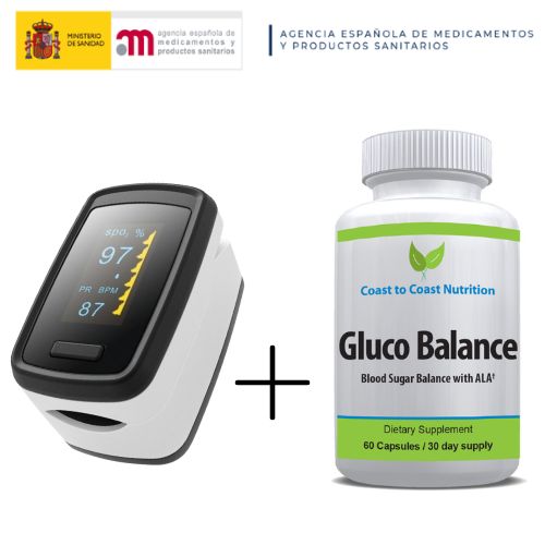 MEDIDOR DE GLUCOSA EN SANGRE NO INVASIVO + GLUCO BALANCE (Reductor de niveles de diabetes Capsula)